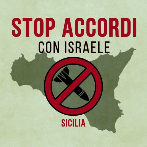 Stop accordi con Israele - Sicilia